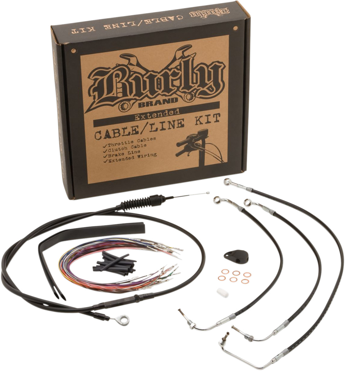 Burly Handlebar Cable Installation Kit For Harley Touring w/ ABS 2017-2020