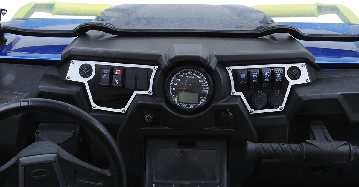 Moose offroad Dash Plate - Large - Right - White 2016-2017 Polaris RZR XP 4 Turbo EPS / 2015-2019 Polaris RZR 900 / 2017-2017 Polaris RZR XP 1000 EPS