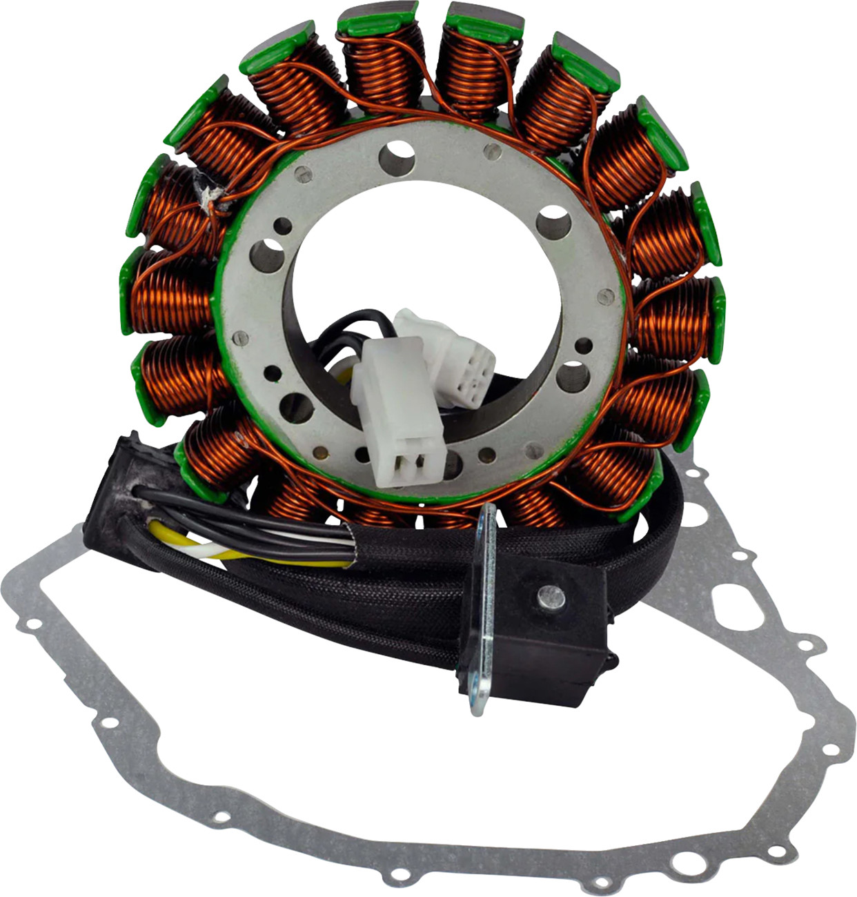 Rm stator Stator with Crankcase Cover Gasket - Arctic Cat/Suzuki