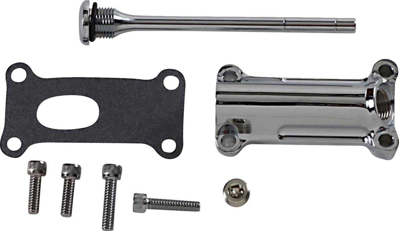 Drag specialties Engine Oil Spout Kit - Chrome - 99'-01' Touring Harley Davidson