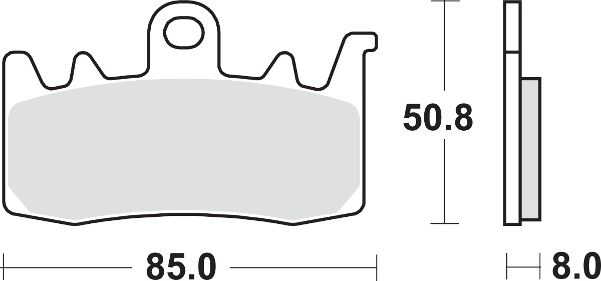 SBS HS Sintered Front Brake Pads 900HS