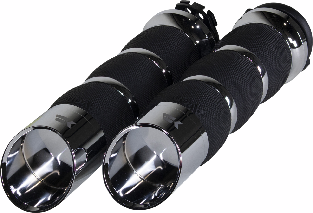 Khrome werks Edge Grips - Air Cushion - Cable - Chrome Harley Davidson