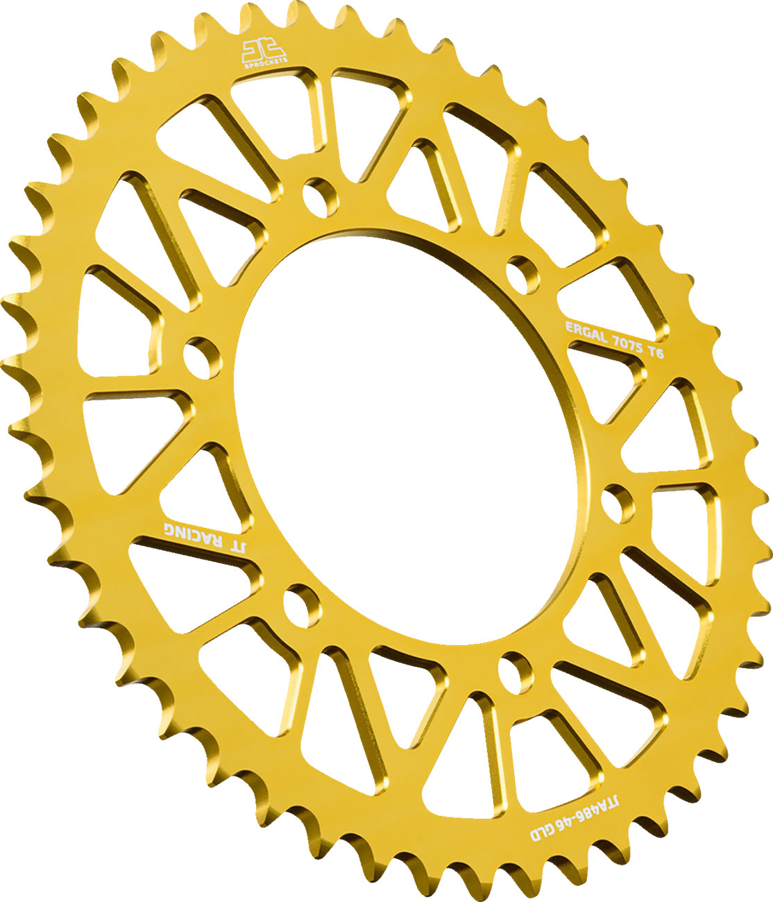 JT Sprockets 50 Tooth RaceLite Aluminum Race Rear Sprocket 50T for Kawasaki KX250 2011-2021, KX450 2006-2022 & KLX300R/KLX450R 1997-2020 JTA460.50GLD - Gold