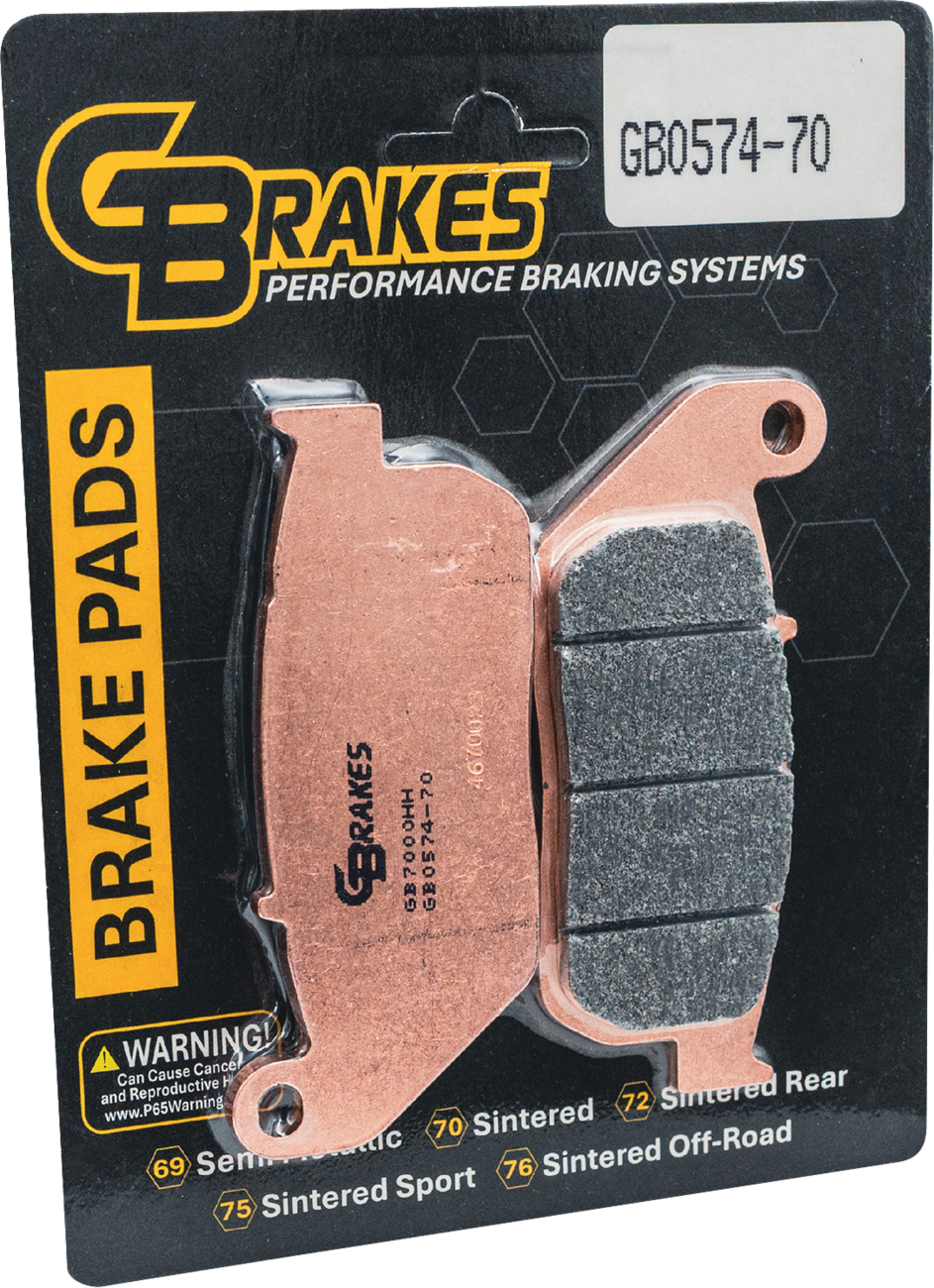 Gbrakes Brake Pad - Sintered - Front Harley Davidson