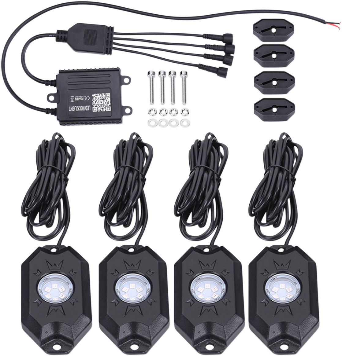 BRITE-LITES RGB & Bluetooth LED Rock Light Kit
