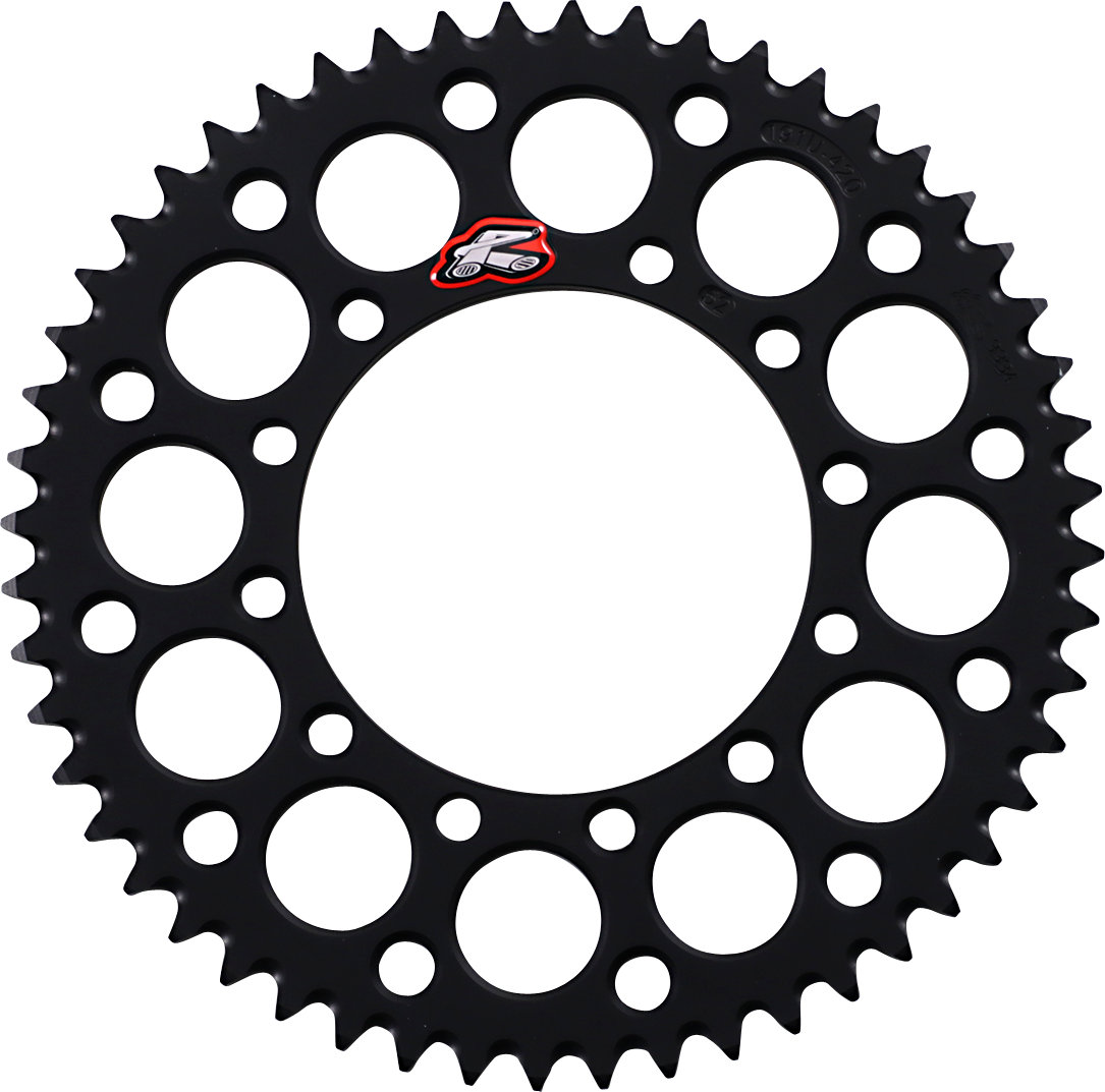 Renthal Rear Sprocket - Aluminum - 52 Tooth - Black - Kawasaki 52T