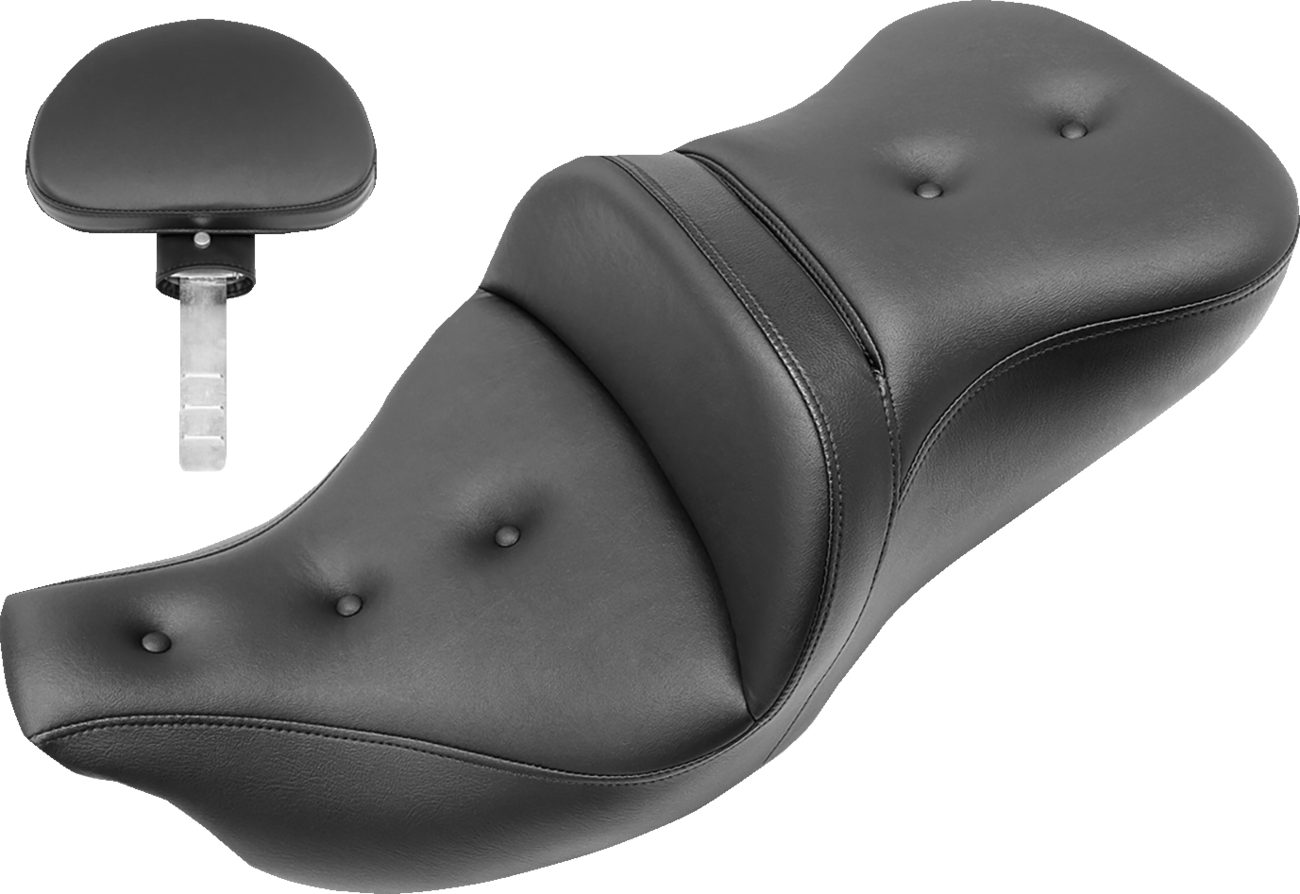 Saddlemen Roadsofa PT Pillow Top 2-Up Seat For Harley Touring 2008-2025