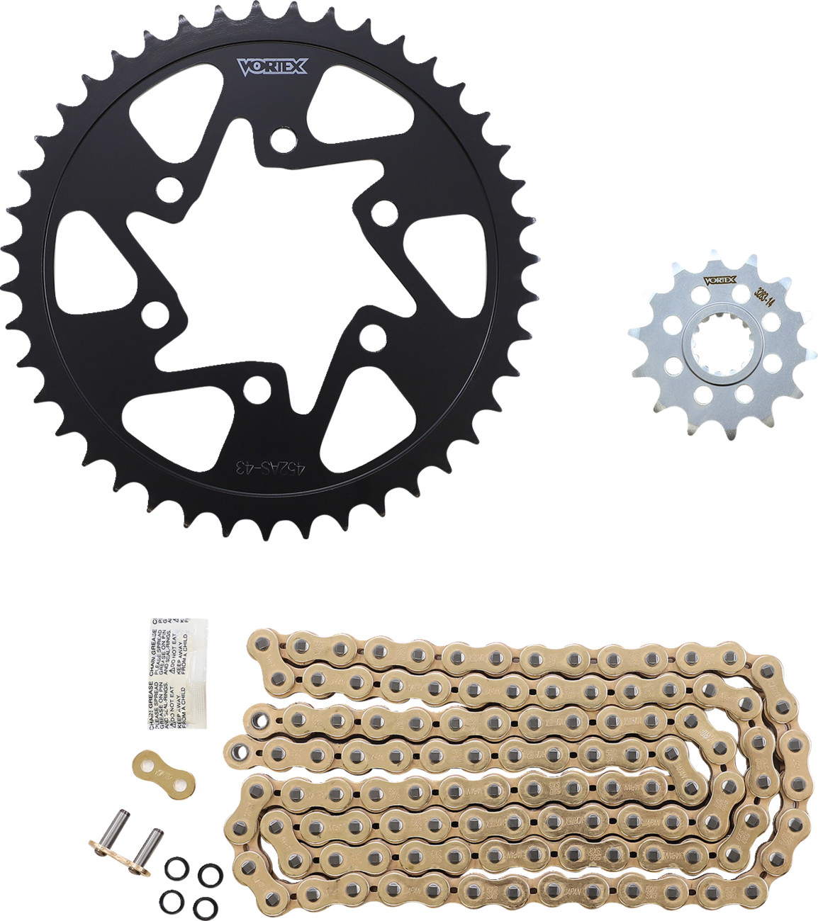 VORTEX GoFast 520 Steel Chain and Sprocket Kit