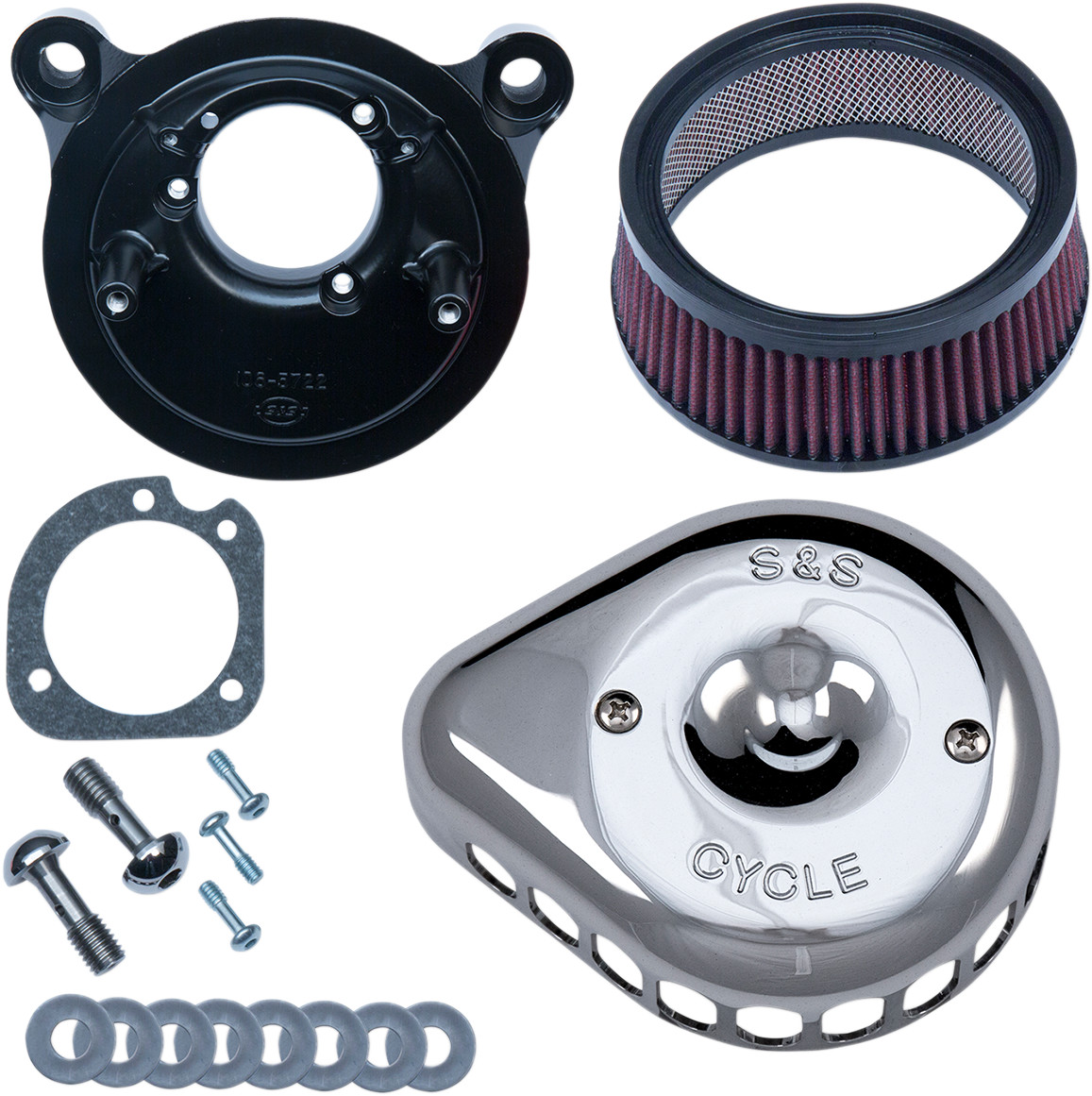 S&S CYCLE Mini Teardrop Stealth Air Cleaner Kit