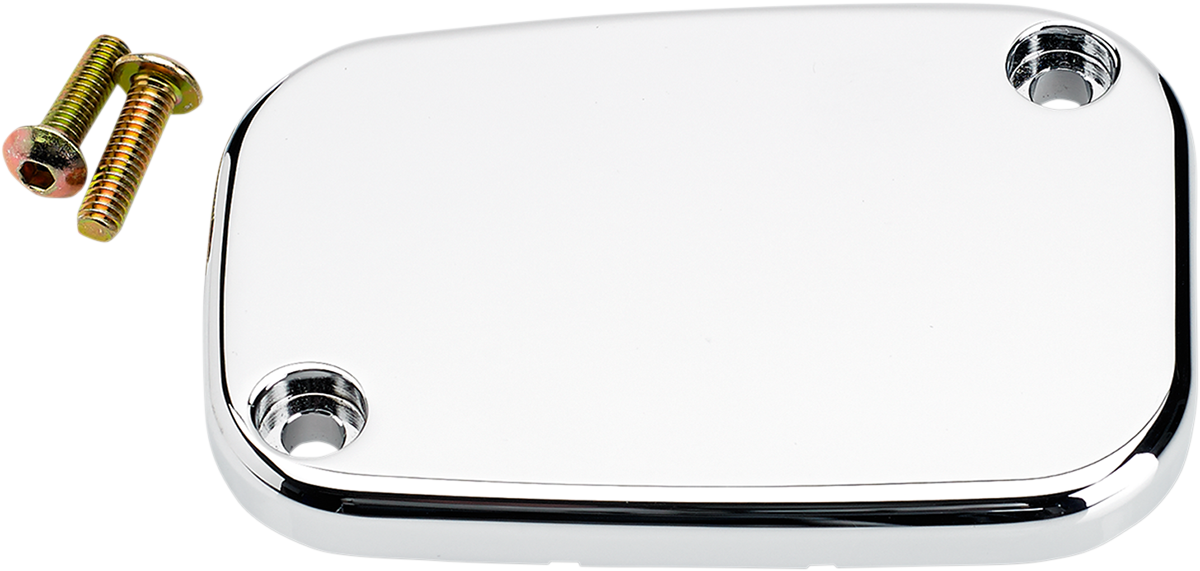 Joker machine Front Brake Master Cylinder Cover - Smooth - Chrome Harley Davidson