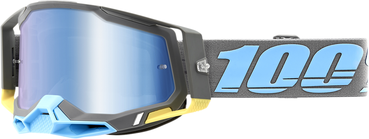 100% Racecraft 2 Goggle - Trinidad - Blue Mirror Lens