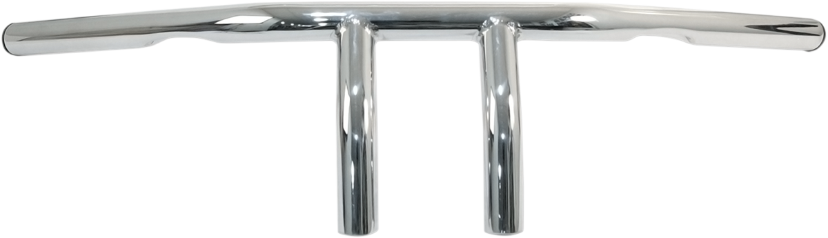 Emgo 1" T-Bar Handlebar - 4" - Dimpled - Chrome