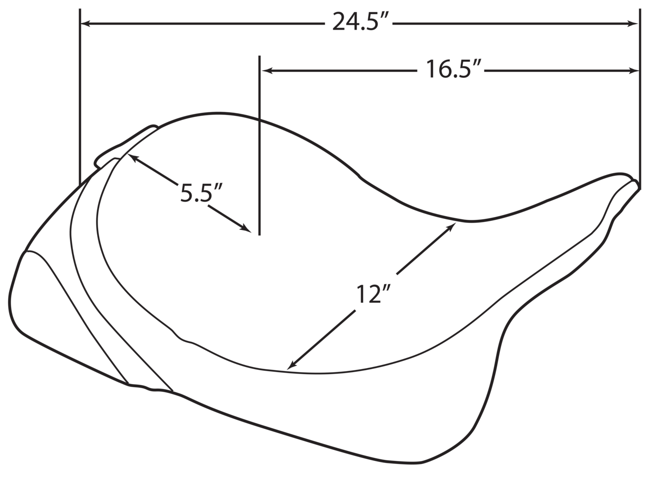 Drag specialties seats Solo Seat - Mild Stitched - Driver Backrest - FLT '97-'07 Harley Davidson