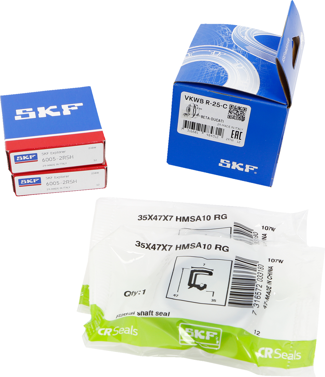 SKF Rear Wheel Bearing / Seal Kit Beta 125cc-498cc 2013-2023