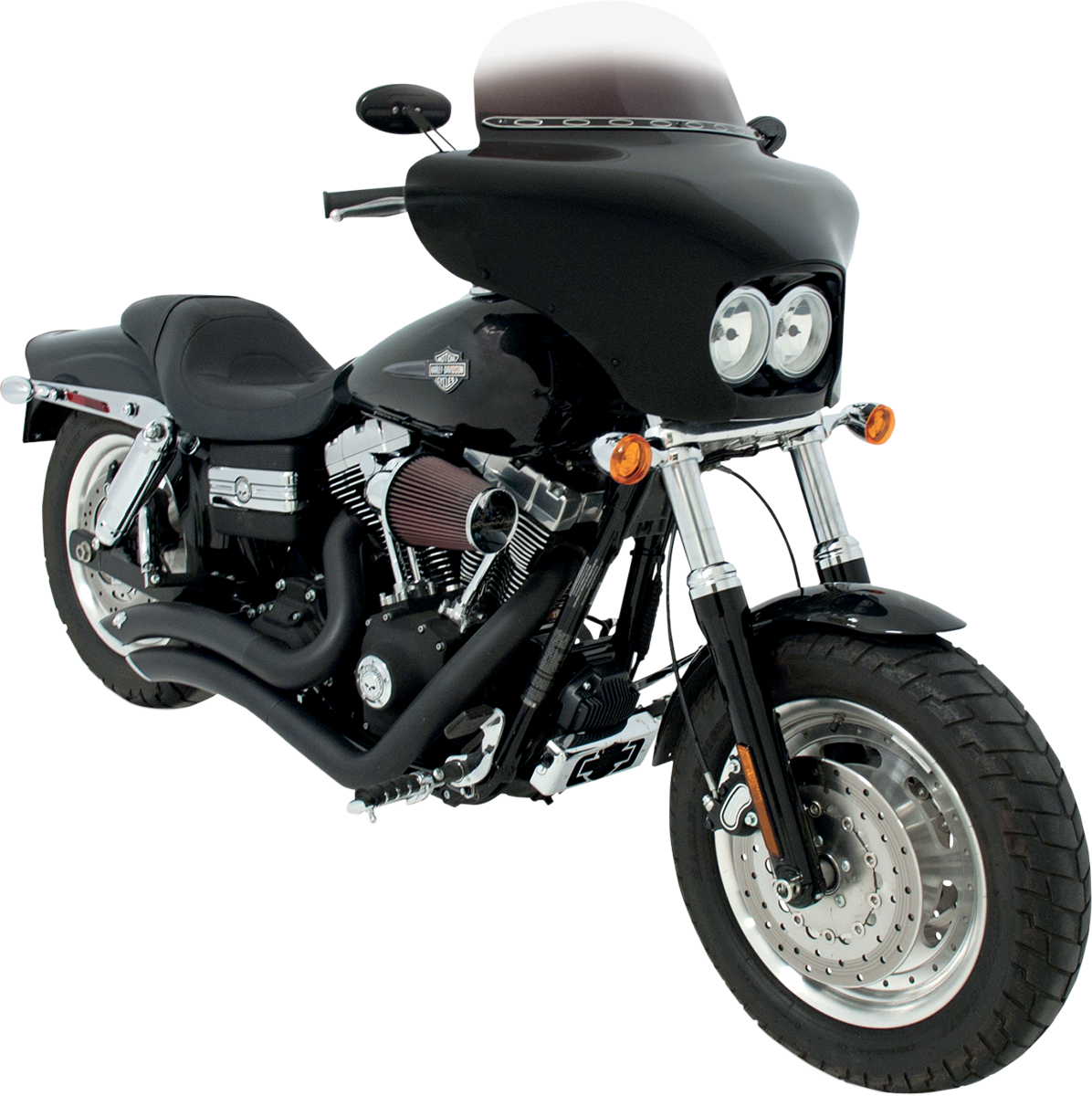 Memphis Shades Batwing Fairing For Harley Dyna Fat Bob 2008-2017
