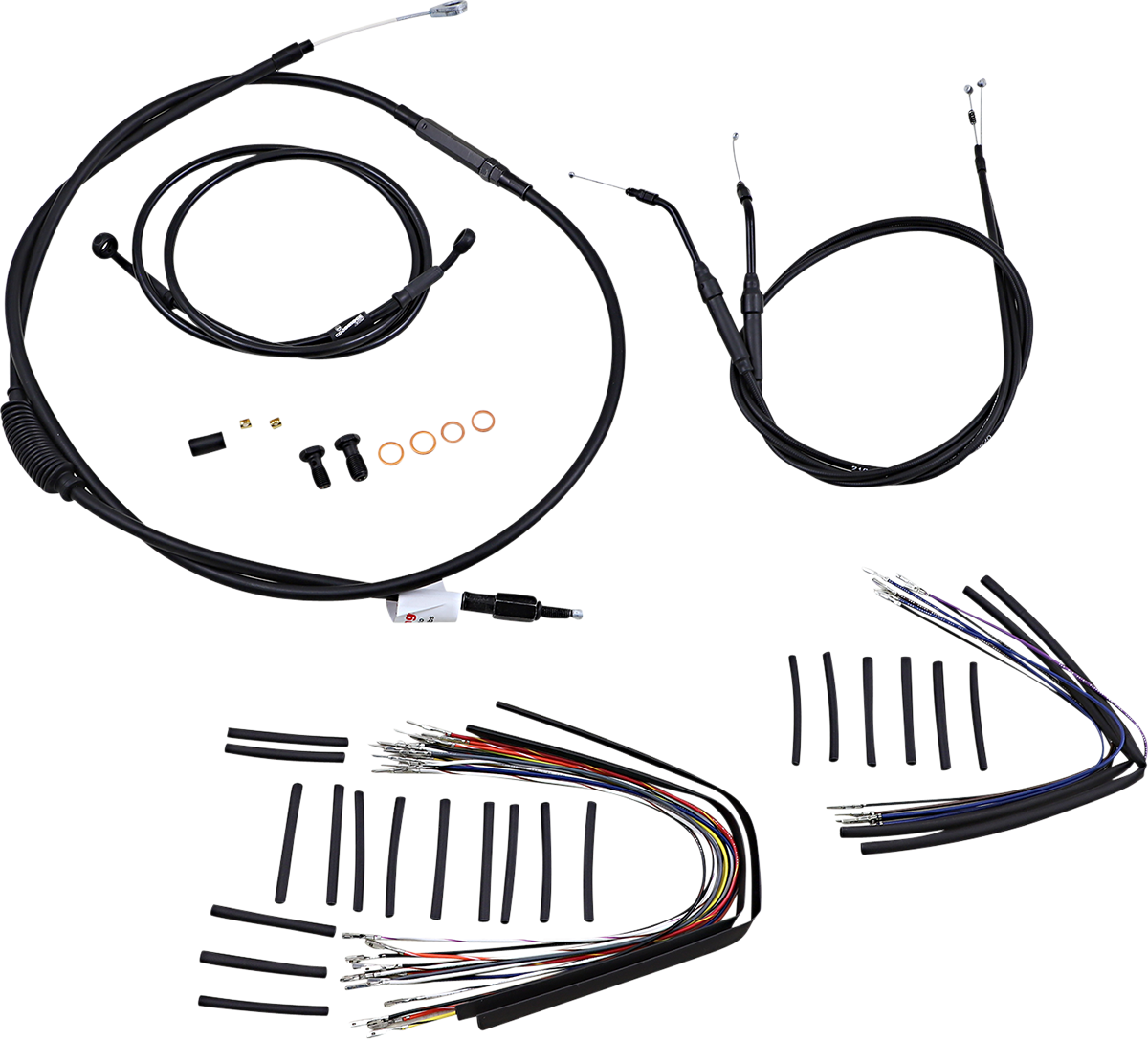 Burly Handlebar Cable Installation Kit For Harley Dyna 2007-2011