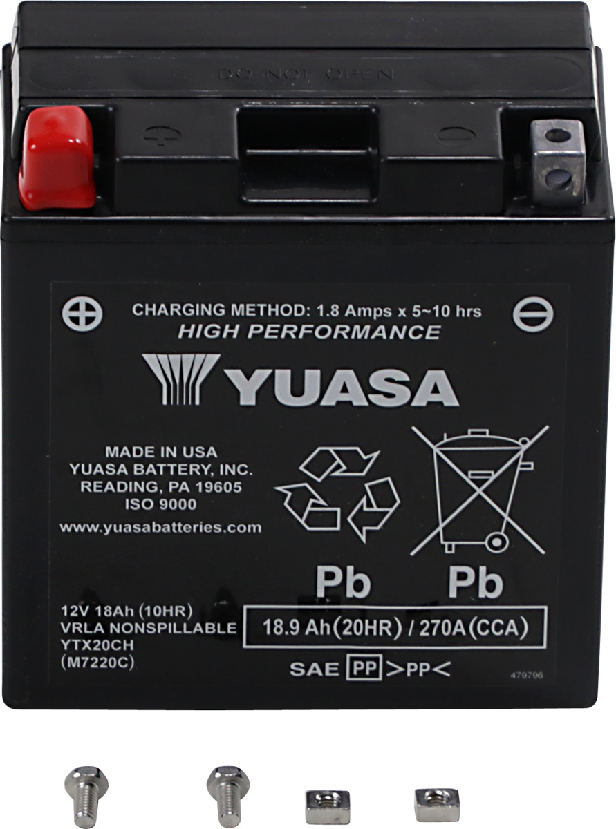 YUASA High Performance AGM Maintenance-Free Battery