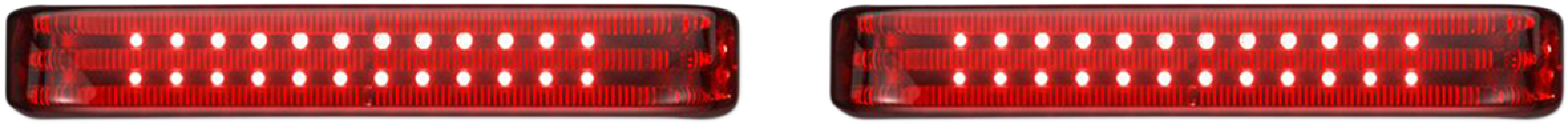 Custom Dynamics Black LED Red Lens Saddlebag Lights 2010-2013 Harley CVO Touring