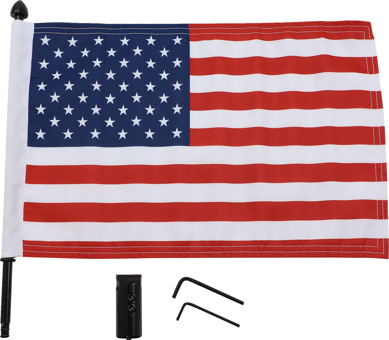Extended-Style Luggage Rack Flag Mount with Flag