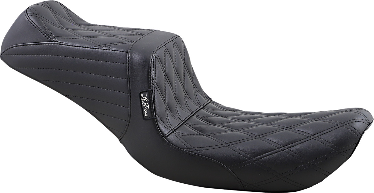 Le Pera TailWhip Double Diamond Stitch 2-Up Seat For Harley FXD 1996-2003