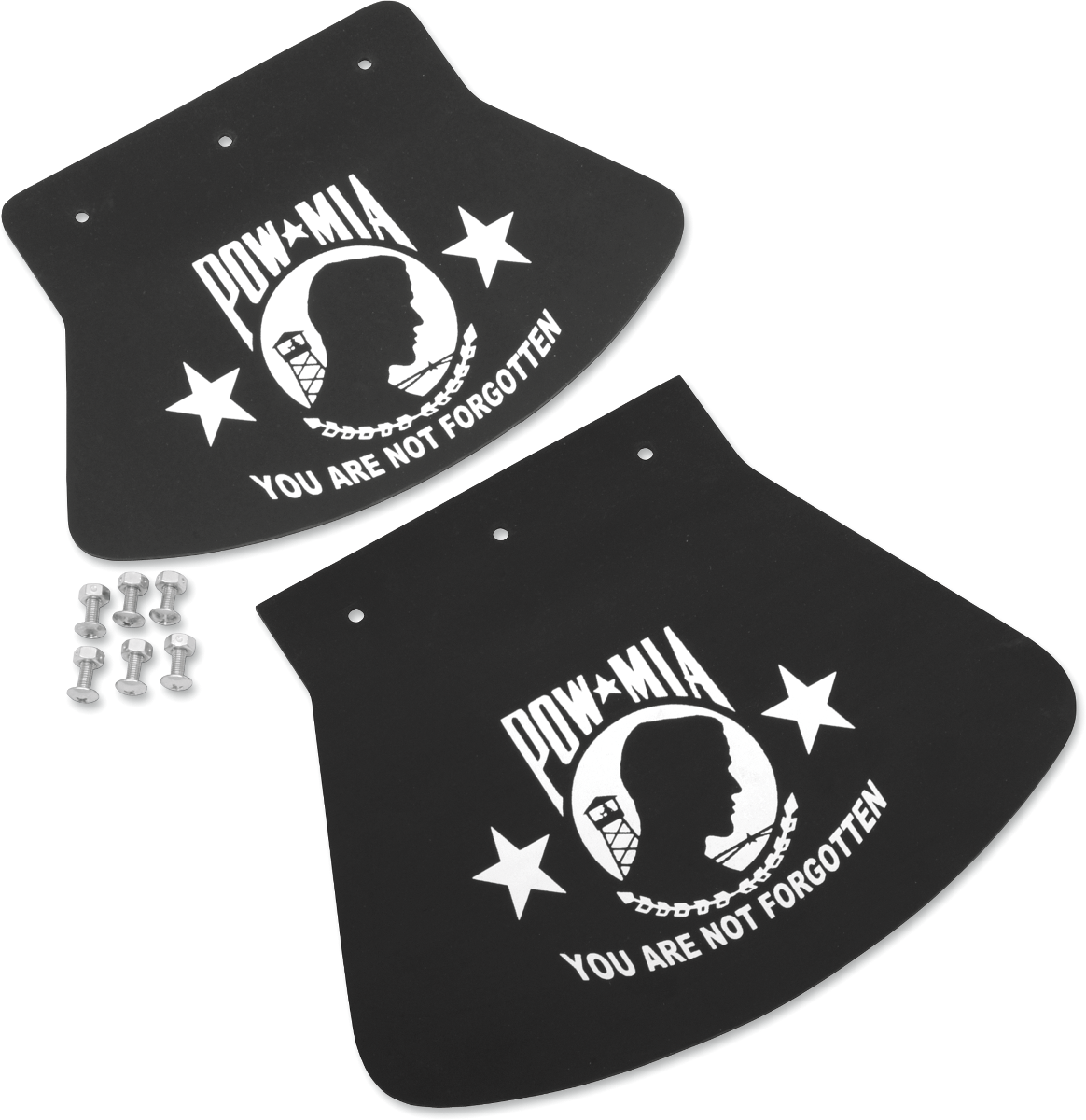Drag specialties seats Mud Flap - POW-MIA - 10-1/2" W x 8" H