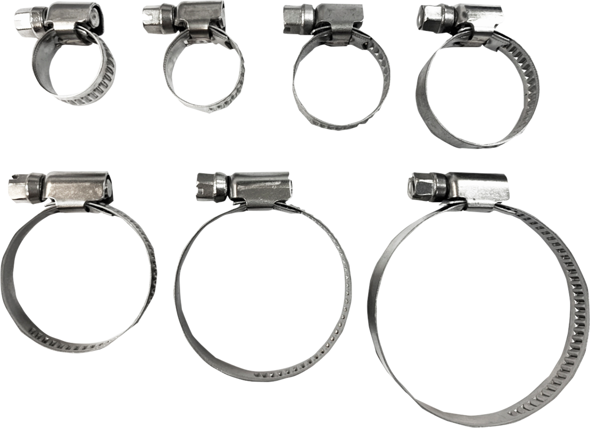 Parts unlimited Embossed Stainless Steel Hose Clamps