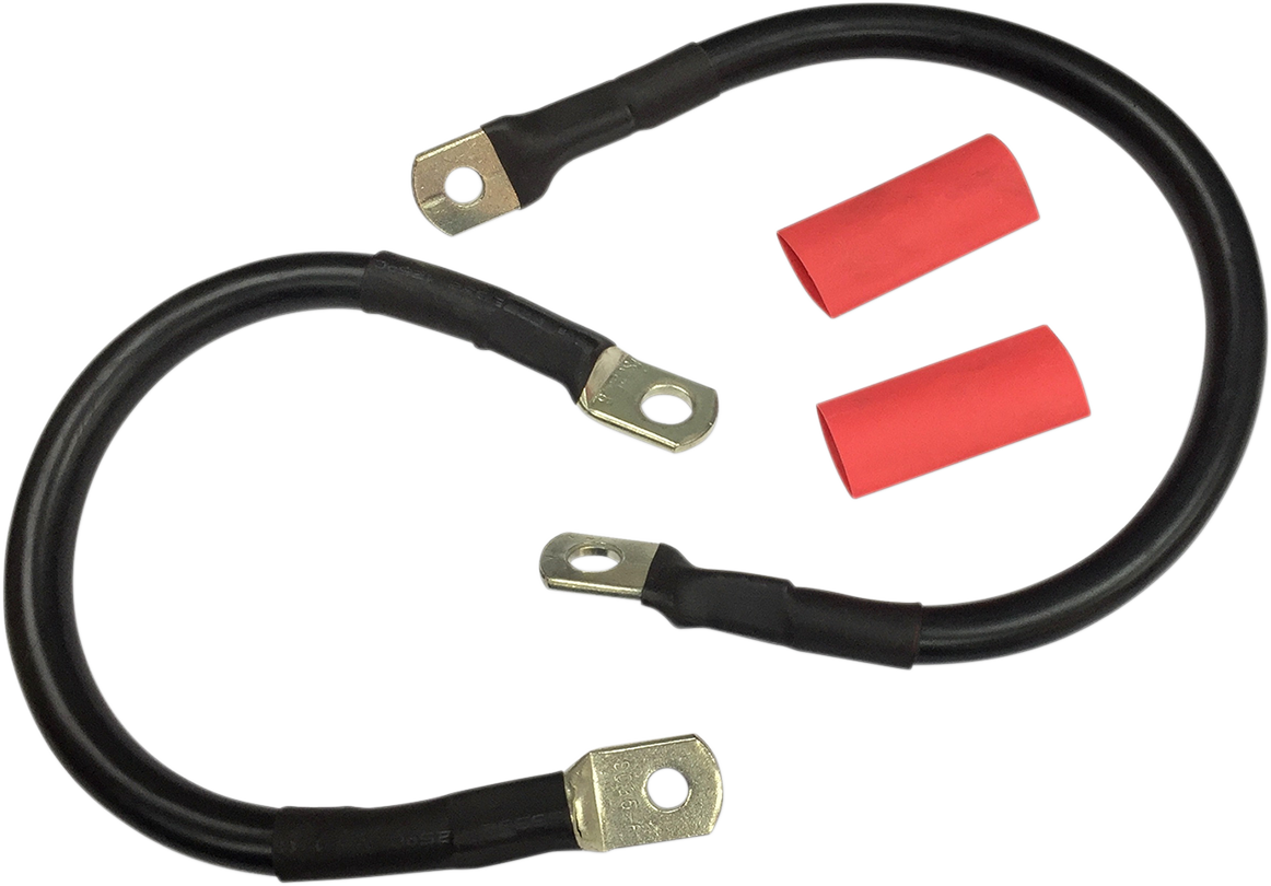 Drag specialties Black Battery Cable Set - '89-'08 ST Harley Davidson