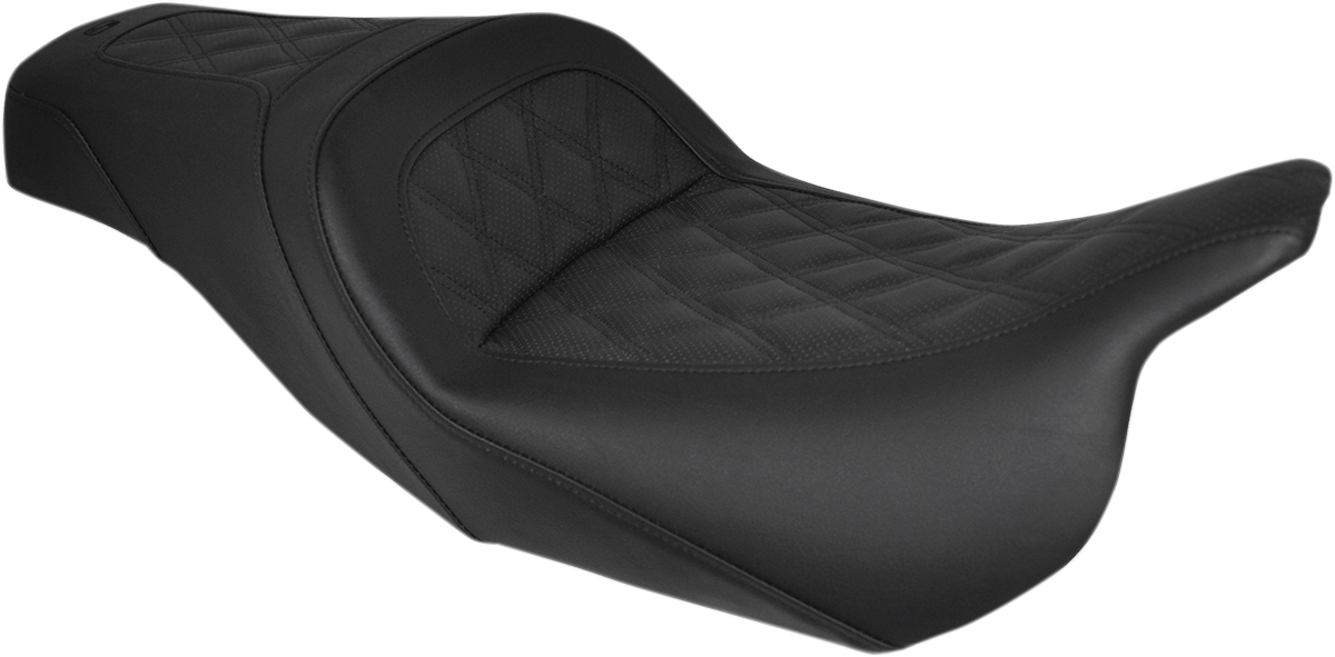 Saddlemen 808-07B-162 Slim Seat Black Lattice Stitch FL 08-24