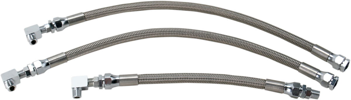 Drag specialties Oil Line Kit - Stainless Steel - Dyna Harley Davidson