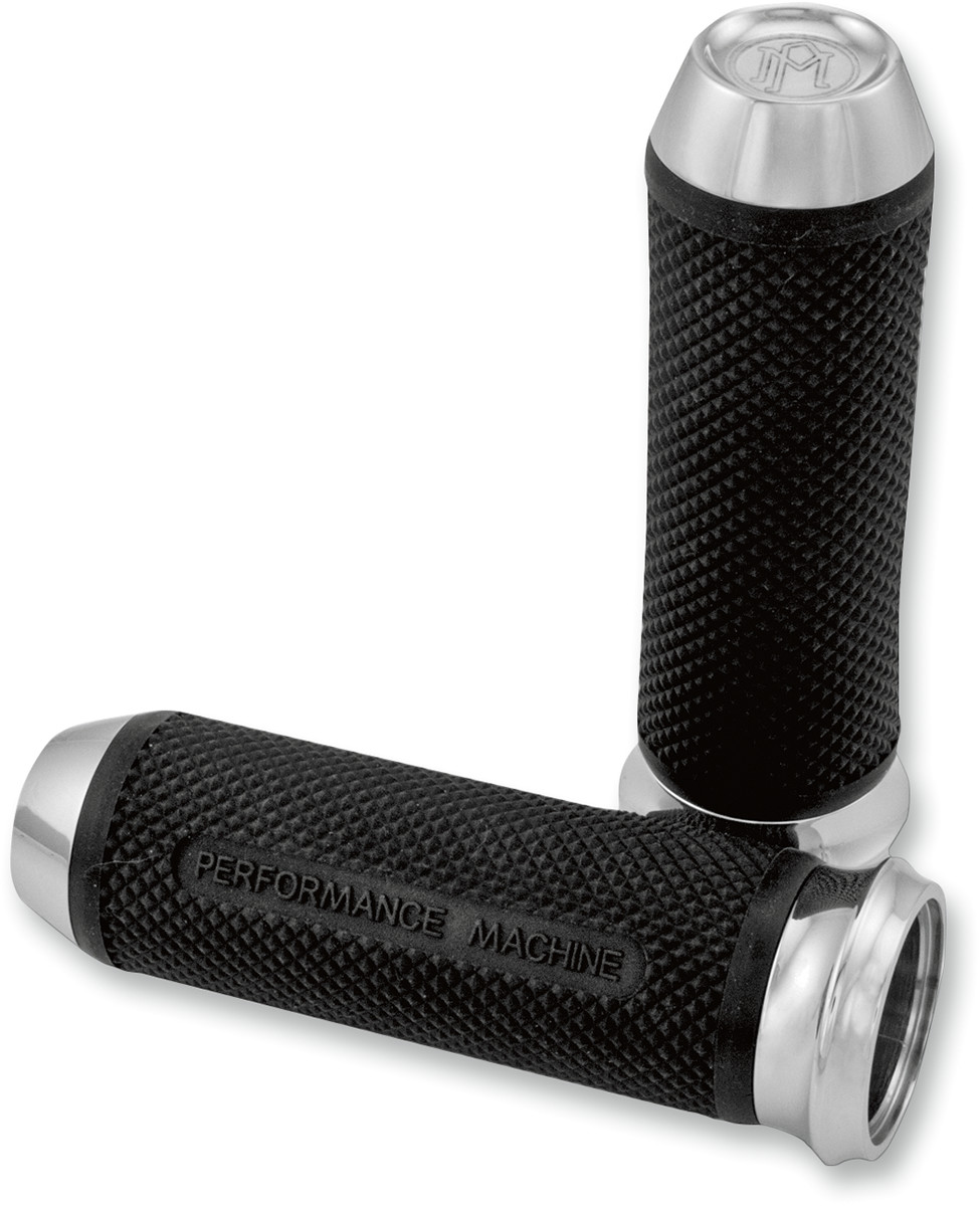 Performance machine (pm) Elite Custom Grips - TBW - Chrome Harley Davidson