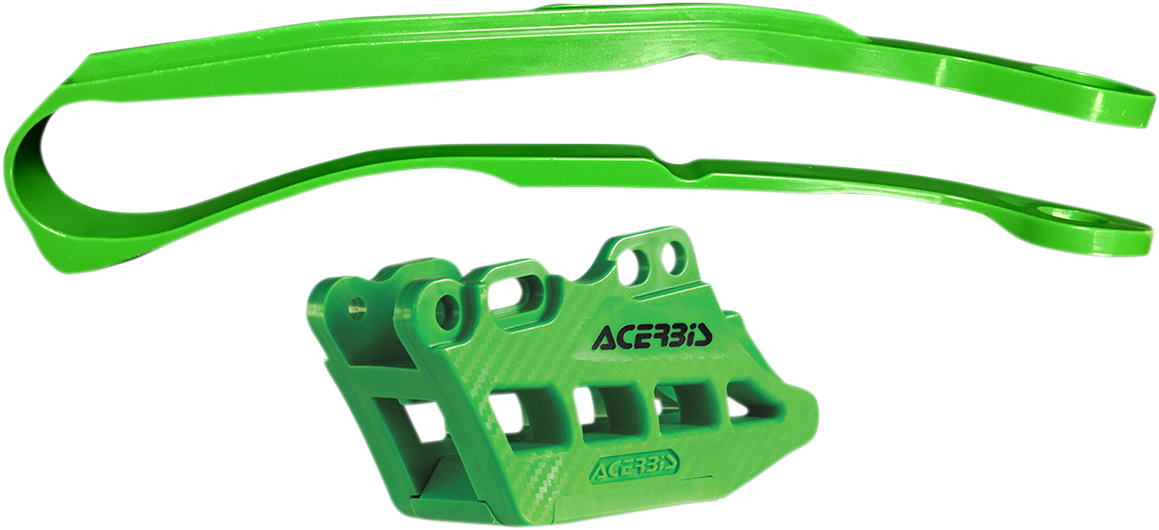 Acerbis Chain Guide 2.0 and Slider Kit - Kawasaki KX250F/KX450F - Green