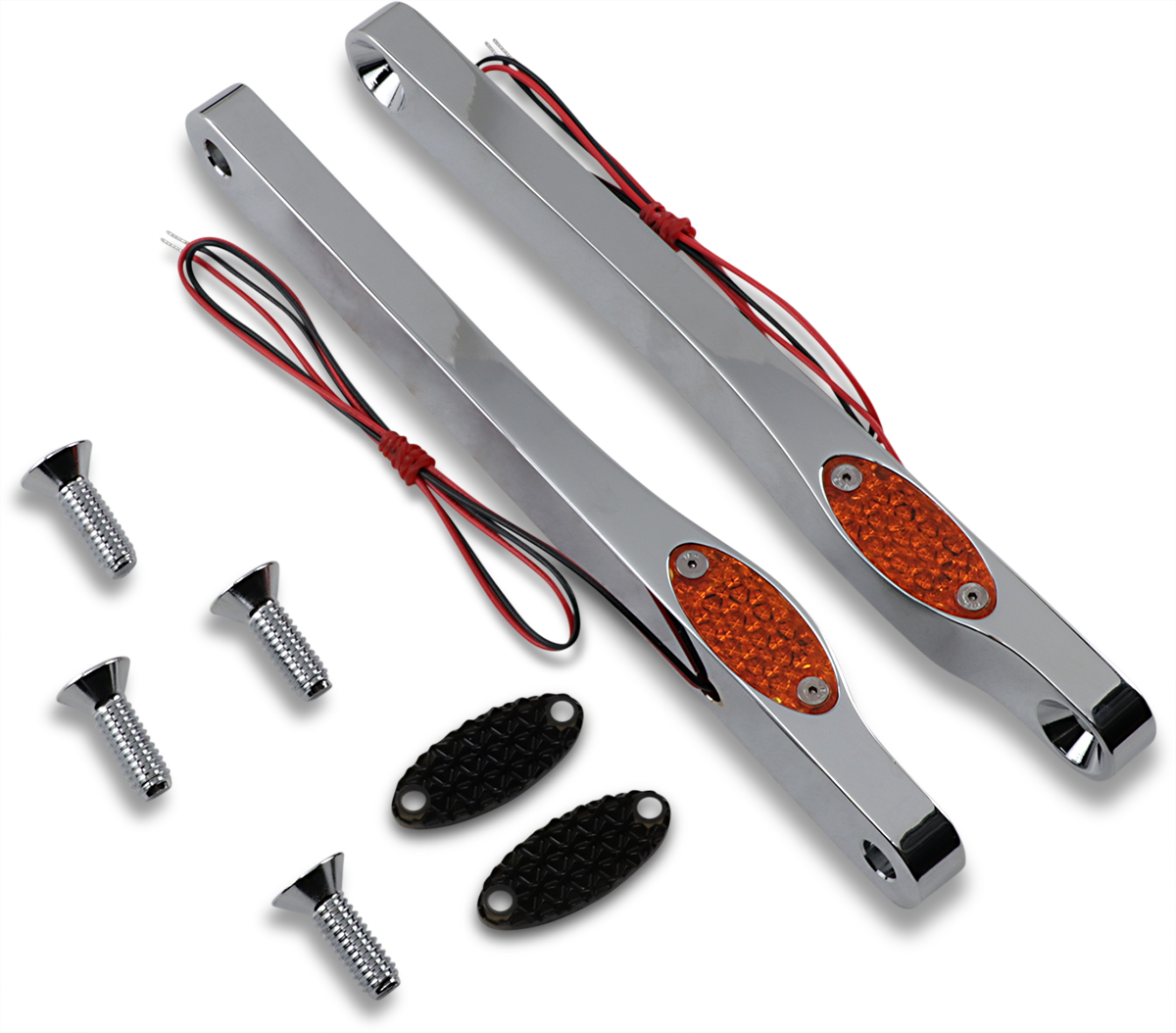 Pro-one perf.mfg. LED Front Turn Signal Lights - Chrome Harley Davidson