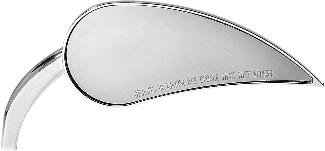 Arlen ness Mirror - Rad III - Side View - Teardrop - Chrome - Right