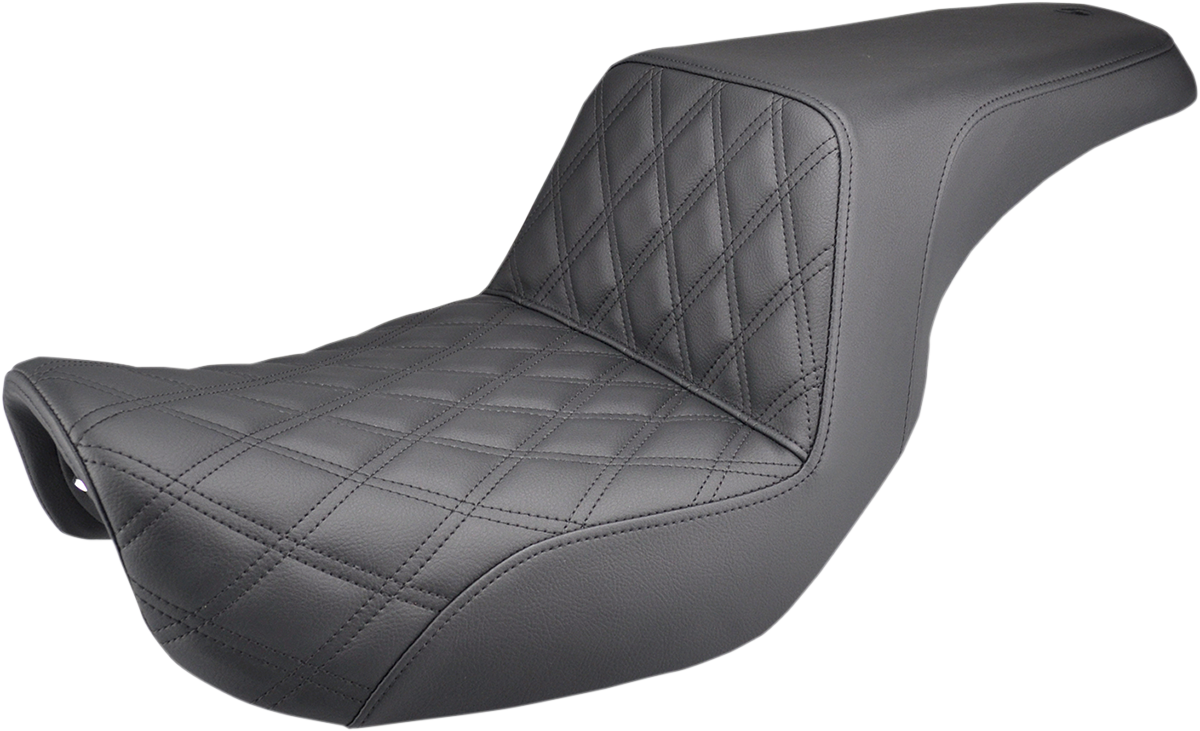 Saddlemen Step-Up LS Lattice Stitch Seat For Harley Dyna 2006-2017