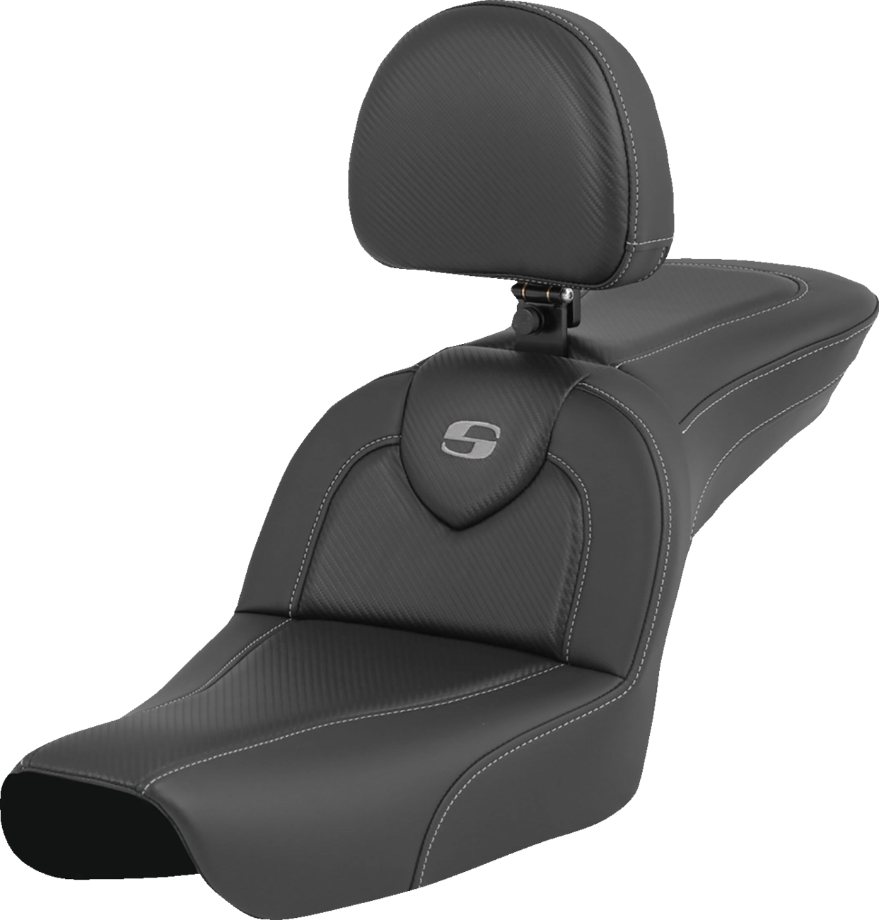 Saddlemen Roadsofa LS Lattice Stitch 2-Up Seat For Harley