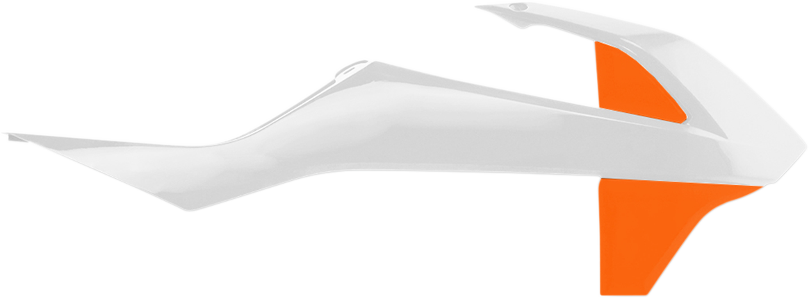 Acerbis Radiator Shrouds - '19 OEM White/'16 OEM Orange KTM/Gas Gas/Husqvarna