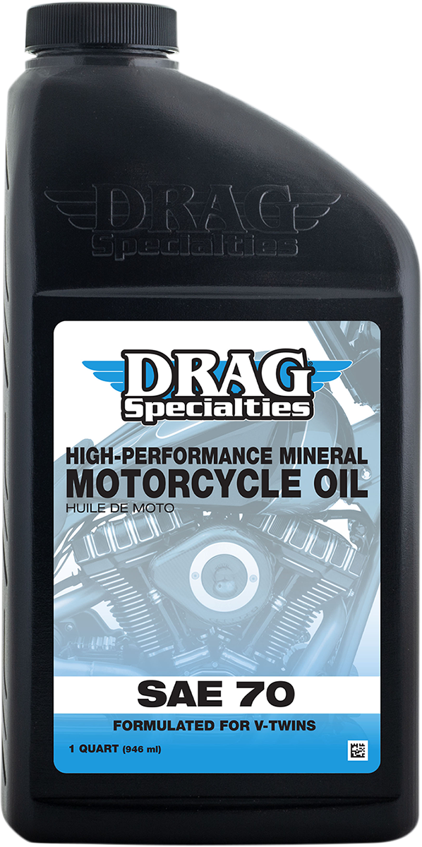 DRAG SPECIALTIES OIL High-Performance Mineral 70 Motorcycle Oil