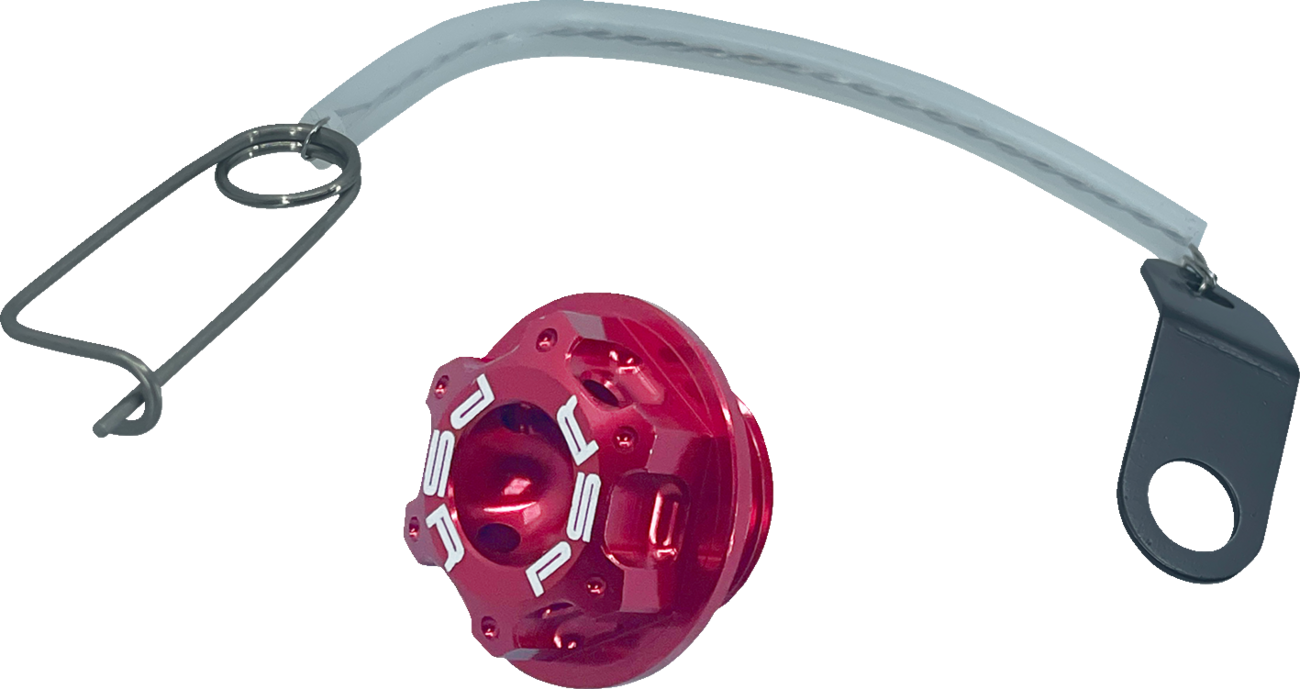 Psr Oil Cap Kit - Red - M20 x 1.5 Suzuki/Yamaha/Kawasaki/Aprilia