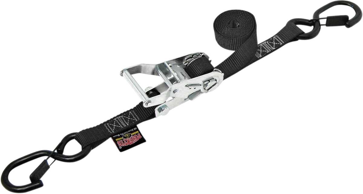 1" Heavy-Duty Ratchet Tie-Down with Latch Hooks