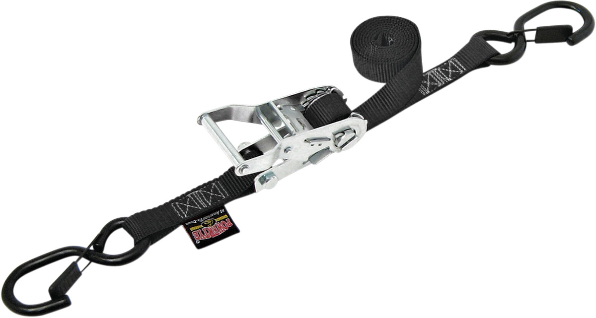 POWERTYE MFG. 1" Heavy-Duty Ratchet Tie-Down with Latch Hooks