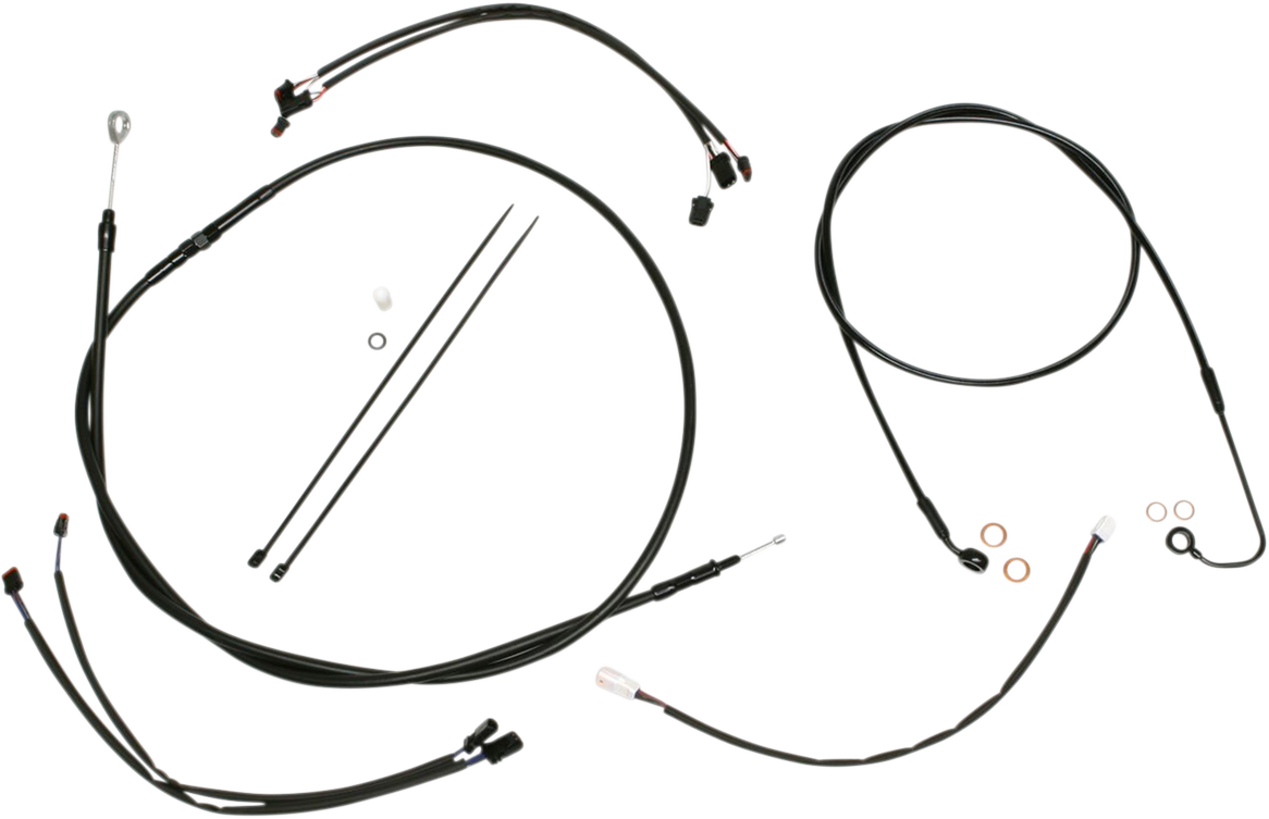 Magnum shielding XR Handlebar Installation Kit - 12"-14" Ape Hangers - '16-'17 FLS - Black Harley Davidson
