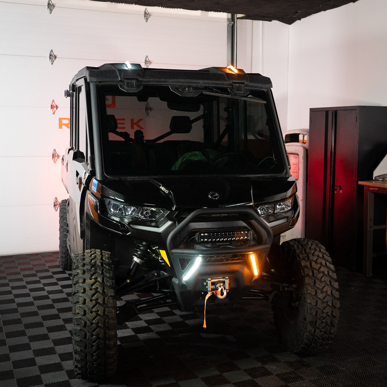 Ravek Auto-Cancel Turn Signal Kit w/White Running Lights Can-Am Defender 2020-2025
