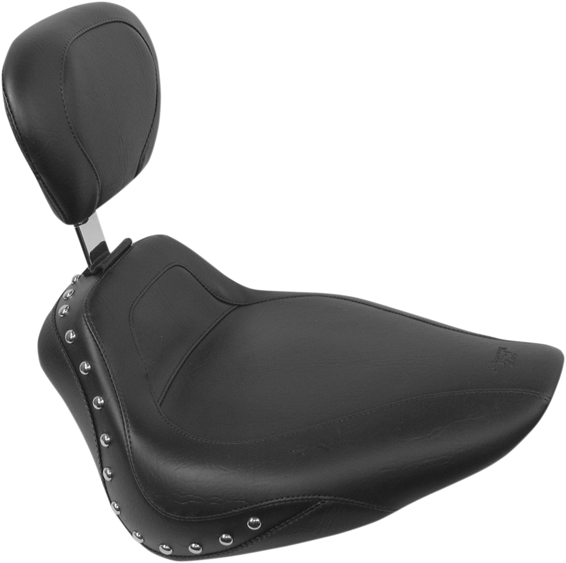 MUSTANG Studded Sport Solo Seat with Backrest