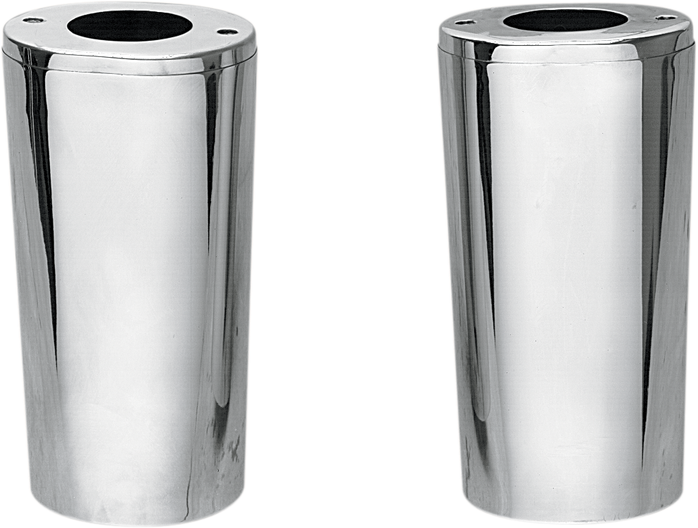 Drag specialties Fork Slider Covers - Extended +2" (8.5") - Chrome - Smooth Harley Davidson