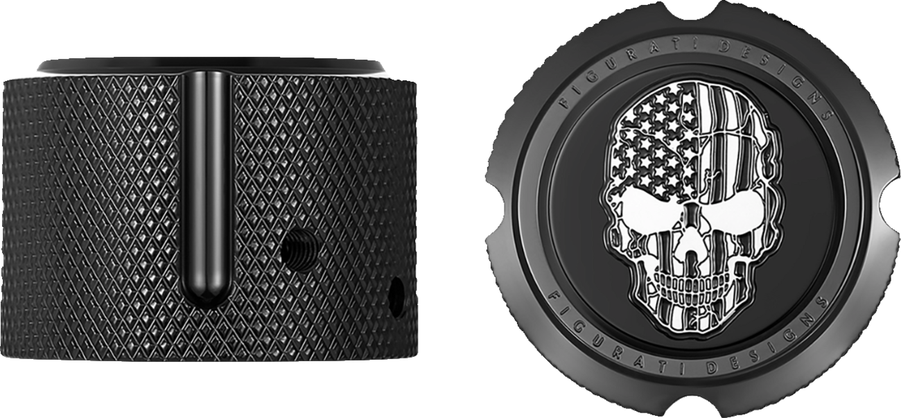 Figurati Designs Front Axle Nut Covers for Harley 2002-2025