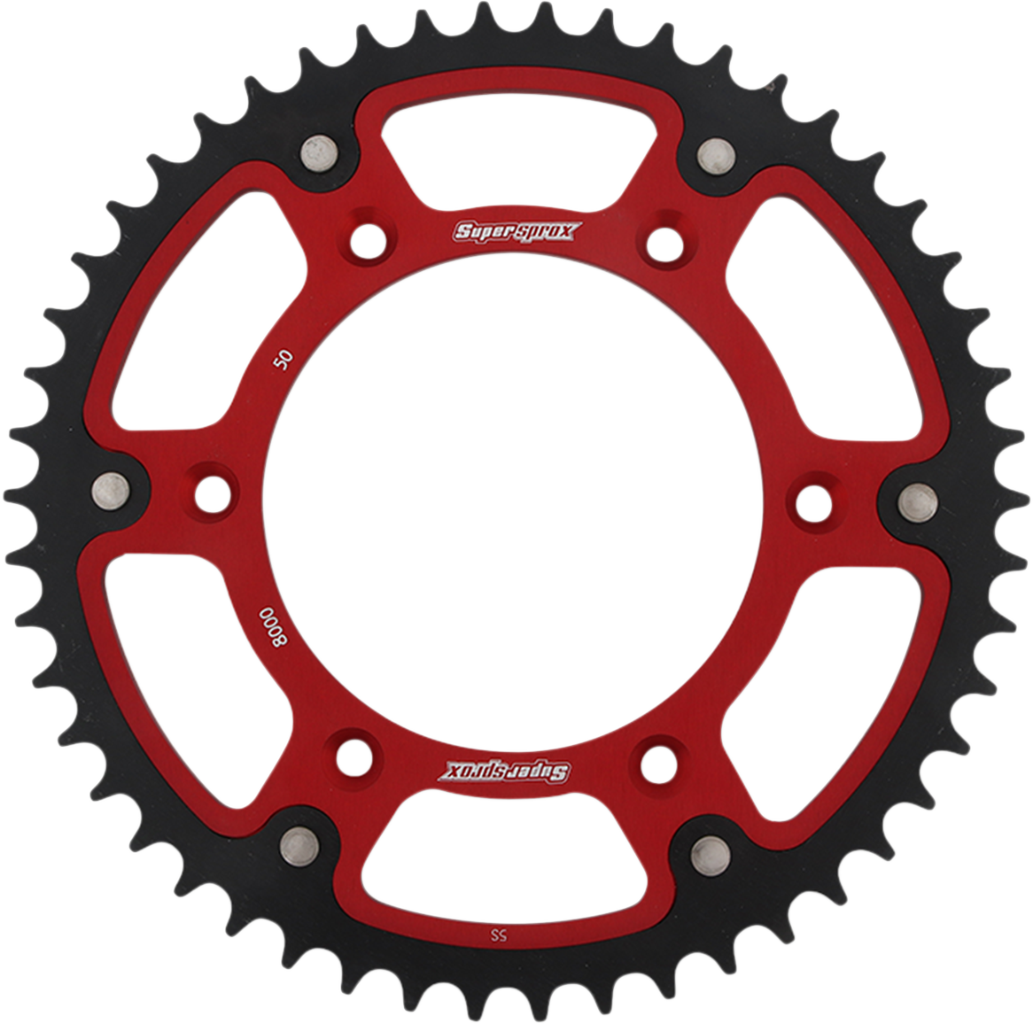 Supersprox Stealth Rear Sprocket - 50 Tooth - Red - Beta 50T