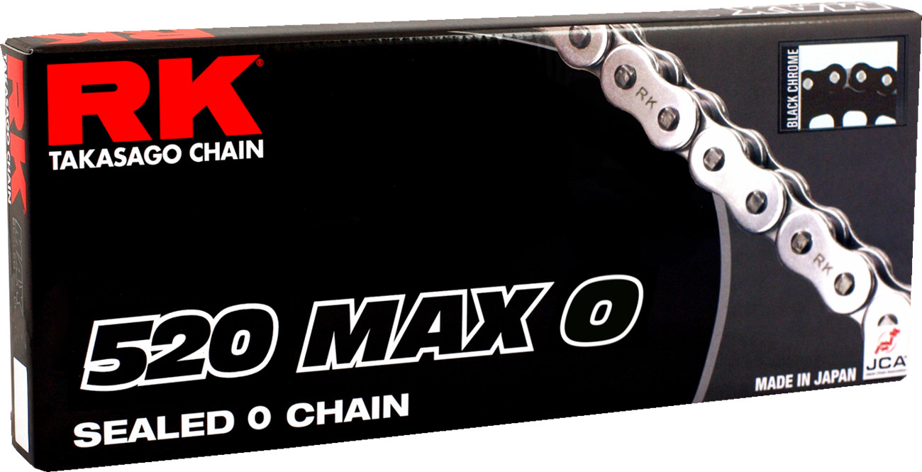 Rk 520 Max O - Drive Chain - 120 Links - Black/Chrome