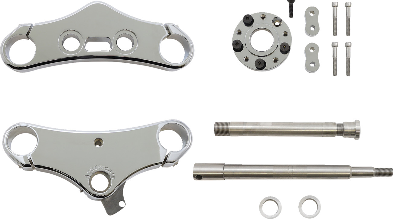 ACCUTRONIX 49 mm Wide Glide Triple Tree Conversion Kit