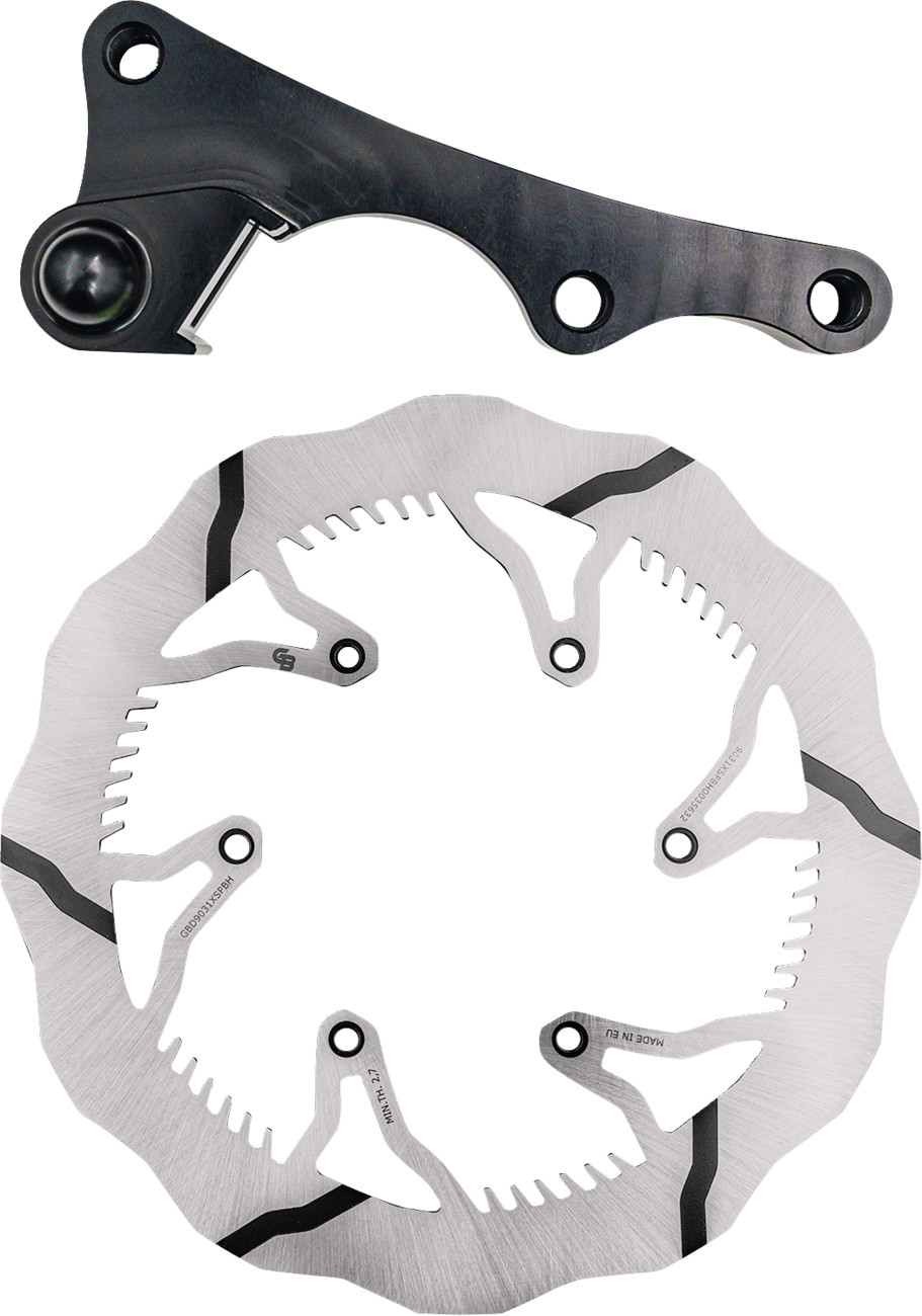 GBRAKES Wave® Brake Rotor Kit With Bracket