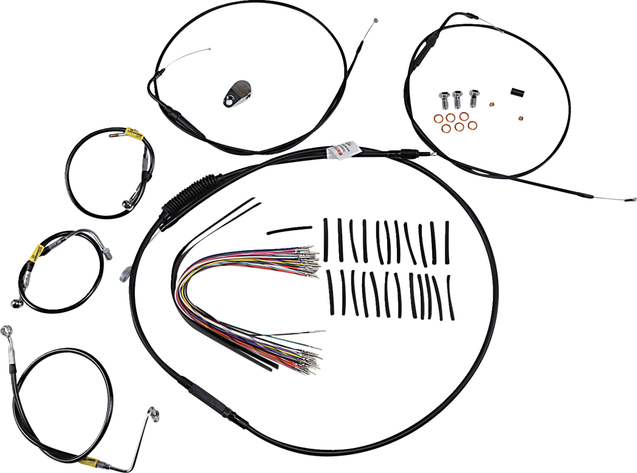 Burly Handlebar Cable Installation Kit For Harley Electra / Street Glide 2000-2006